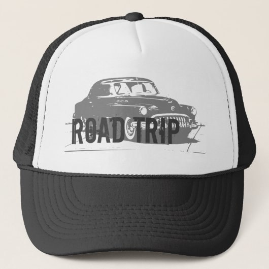 Wegreis Vintage Auto Trucker Pet (Voorkant)