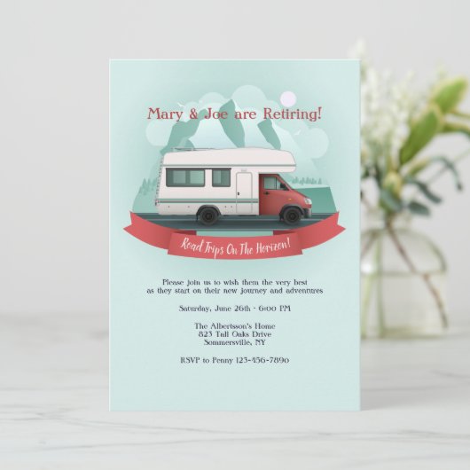 Wegreizen aan de Horizon Retirement Kaart (Staand voorkant)