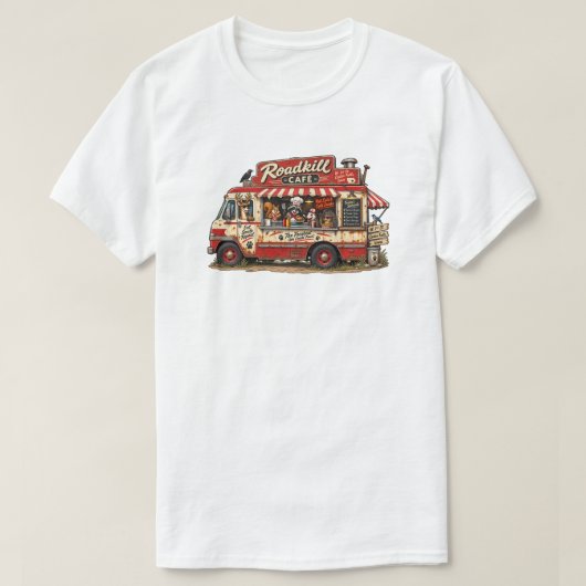 Wegrestaurant Road Kill Cafe T-shirt (Design voorkant)