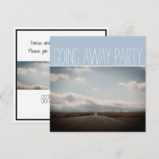 Wegrijden Save The Date (Voorkant / Achterkant)