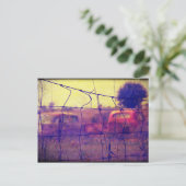 Wegrijden van auto's en vrachtwagens briefkaart (Staand voorkant)