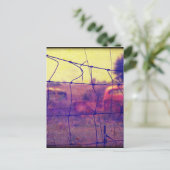 Wegrijden van auto's en vrachtwagens briefkaart (Staand voorkant)