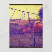 Wegrijden van auto's en vrachtwagens briefkaart (Voorkant)