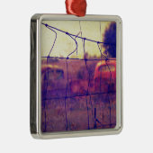 Wegrijden van auto's en vrachtwagens metalen ornament (Rechts)