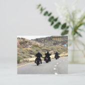 Wegrijtuig voor motorfietsen - Biker Trio Briefkaart (Staand voorkant)