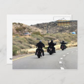 Wegrijtuig voor motorfietsen - Biker Trio Briefkaart (Voorkant / Achterkant)