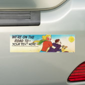 Wegrijtuig voor motorfietsen bumpersticker (Op auto)