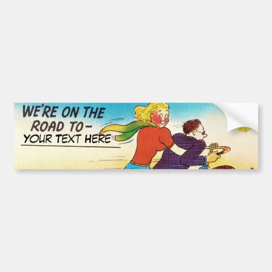 Wegrijtuig voor motorfietsen bumpersticker (Voorkant)