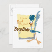 WEGRUNNER™ BEEP BEEP!™ BRIEFKAART (Voorkant / Achterkant)