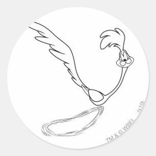 WEGRUNNER™ draait Ronde Sticker