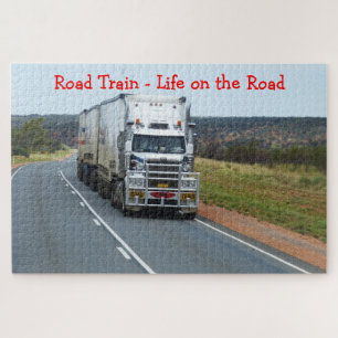Wegtrein Leven op de Weg Vrachtwagen Legpuzzel