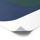 Wegtunnel met gele lijnmarkeringen poster (Hoek)