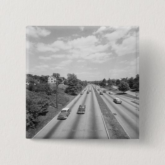 Wegverkeer Vierkante Button 5,1 Cm (Voorkant)