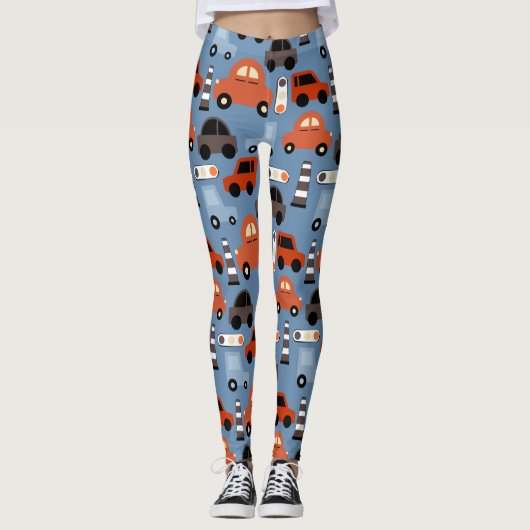 Wegverkeersregels Speelgoed Car Leggings (Voorkant)