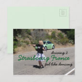 Wegvervoer naar Straatsburg Frankrijk Briefkaart (Voorkant / Achterkant)