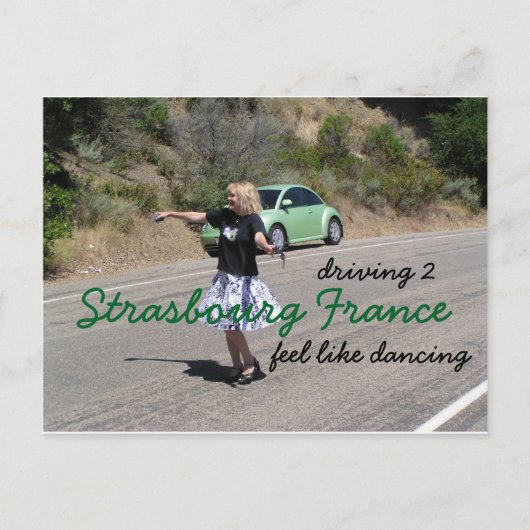 Wegvervoer naar Straatsburg Frankrijk Briefkaart (Voorkant)