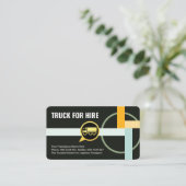 Wegvervoer Route Vrachtwagen Rijden Visitekaartje (Staand voorkant)