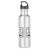 Wegvoer Waterflesje Waterfles (Achterkant)