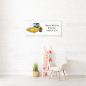 Wegwals cartoonillustratie spandoek (Insitu)
