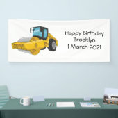 Wegwals cartoonillustratie spandoek (Beurs)