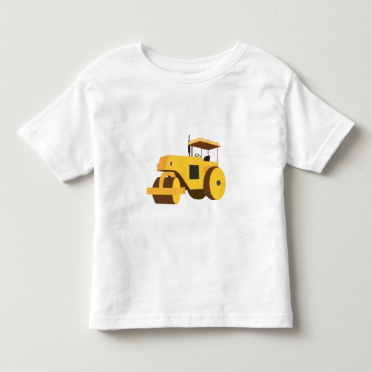 Wegwals compactie bouwwagen kinder shirts (Voorkant)