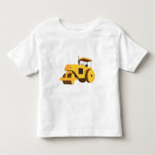 Wegwals Compactor Bouwtruck Kinder Shirts (Voorkant)
