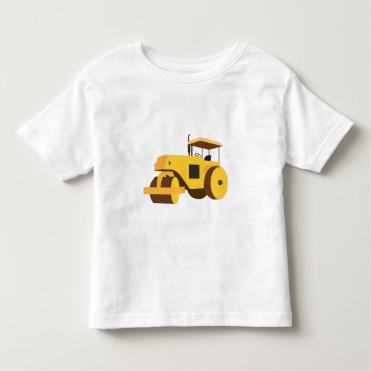 Wegwals Compactor Bouwtruck Kinder Shirts (Voorkant)