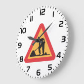 Wegwerkzaamheden in aanloop Teken Bouwzone Waarsch Grote Klok (Hoek)