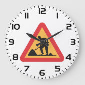 Wegwerkzaamheden in aanloop Teken Bouwzone Waarsch Grote Klok (Voorkant)