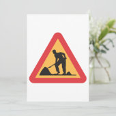 Wegwerkzaamheden in aanloop Teken Bouwzone Waarsch Kaart (Staand voorkant)