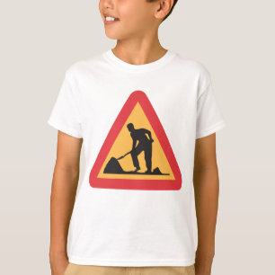 Wegwerkzaamheden in aanloop Teken Bouwzone Waarsch T-shirt