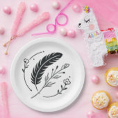 Wegwerp borden of papieren borden bordje (Feest)