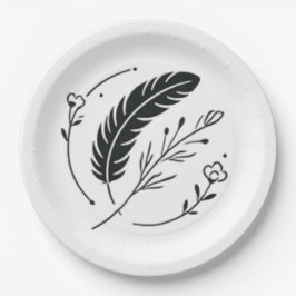 Wegwerp borden of papieren borden papieren bordje