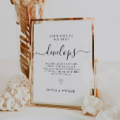 Wegwerp Camera Sign, Trouwfoto Tafel Sign Reclamebord Met Voetstuk