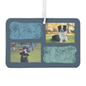 Wegwerp Camera's Blues en Groenen Custom Foto Luchtverfrisser (Achterkant)