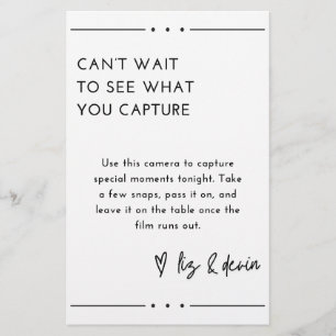 wegwerp cameratabel teken briefpapier