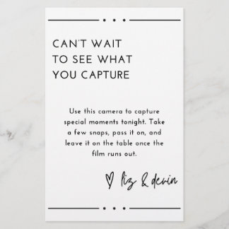 wegwerp cameratabel teken briefpapier