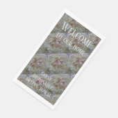 Wegwerp Handdoek Bed van pioenen Servet (Hoek)