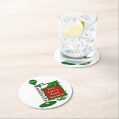 Wegwerp Kerst Elf Onderzetters Familienaam (Insitu)