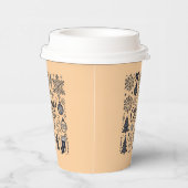 Wegwerp of papieren bekers voor Kerstmis (Rechts)