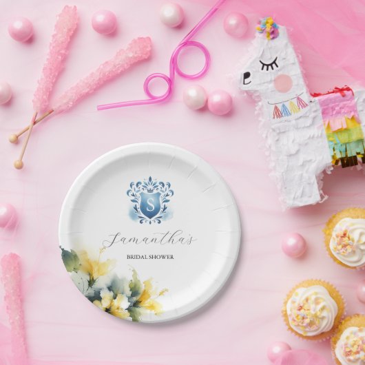 Wegwerp Vrijgezellenfeest Borden blauw geel Papieren Bordje (Feest)