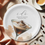 Wegwerp Vrijgezellenfeest Borden Espresso Thema Papieren Bordje<br><div class="desc">Deze charmante wegwerp vrijgezellenfeest borden zijn voorzien van een espresso martini met de woorden "I Do" set in script typografie. Gebruik de velden sjabloon om aangepaste tekst toe te voegen. Bestel kleine hoeveelheden bulk bruiloft en vrijgezellenfeest papier borden. Ga voor meer decoratief servies voor uw vrijgezellenfeest met koffiethema zoals dit...</div>