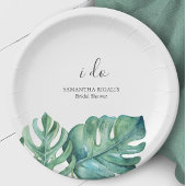 Wegwerp Vrijgezellenfeesten Borden palmbladeren Papieren Bordje