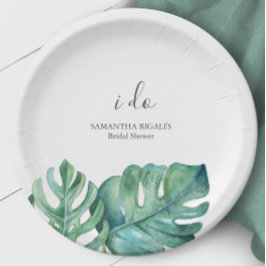 Wegwerp Vrijgezellenfeesten Borden palmbladeren Papieren Bordje