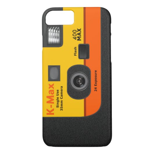 Wegwerpcamera - I6 Oranje Case-Mate iPhone Case (Achterkant)