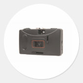 Wegwerpcamera Ronde Sticker (Voorkant)