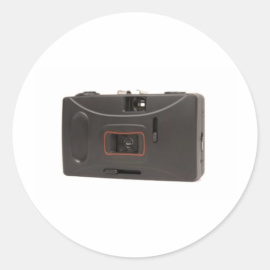 Wegwerpcamera Ronde Sticker (Voorkant)