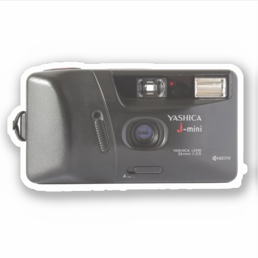  wegwerpcamera-Sticker Sticker (Voorkant)