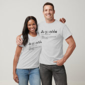 wegwerpdefinitie t-shirt (Unisex)