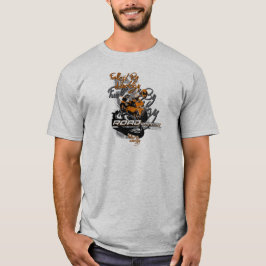 Wegwerper, aangedreven door ideologie, motorfiets t-shirt